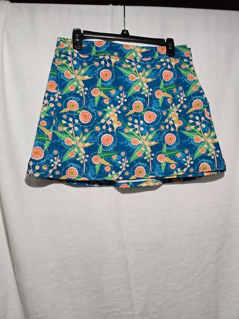 RipSkirt Hawaii Blue Floral Wrap Skirt Women's Size Medium M Quick Dry Travel